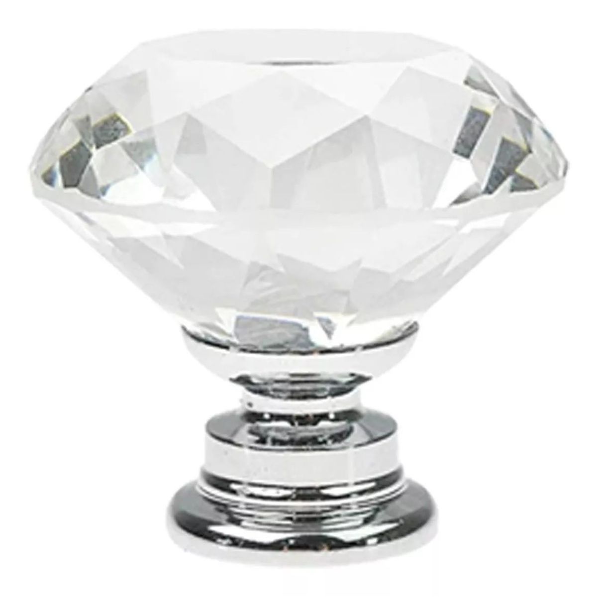 KUANGYE - 15 Perillas Jaladera De Cristal En Forma De Diamante