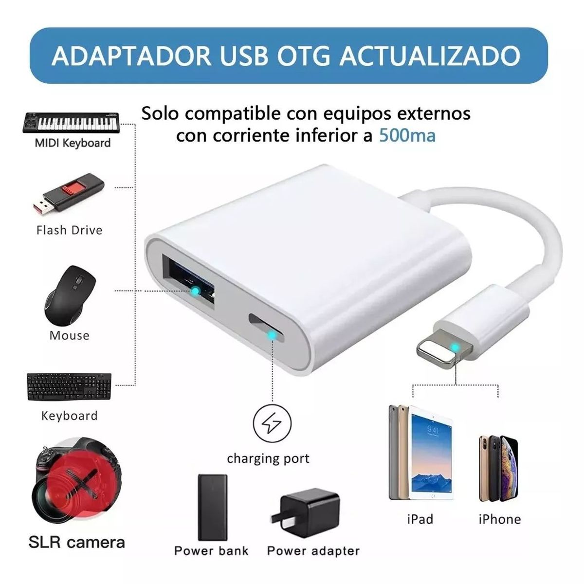 KUANGYE - Adaptador Usb 3. 0 A Otg Para Iphone Ipad Kuangye