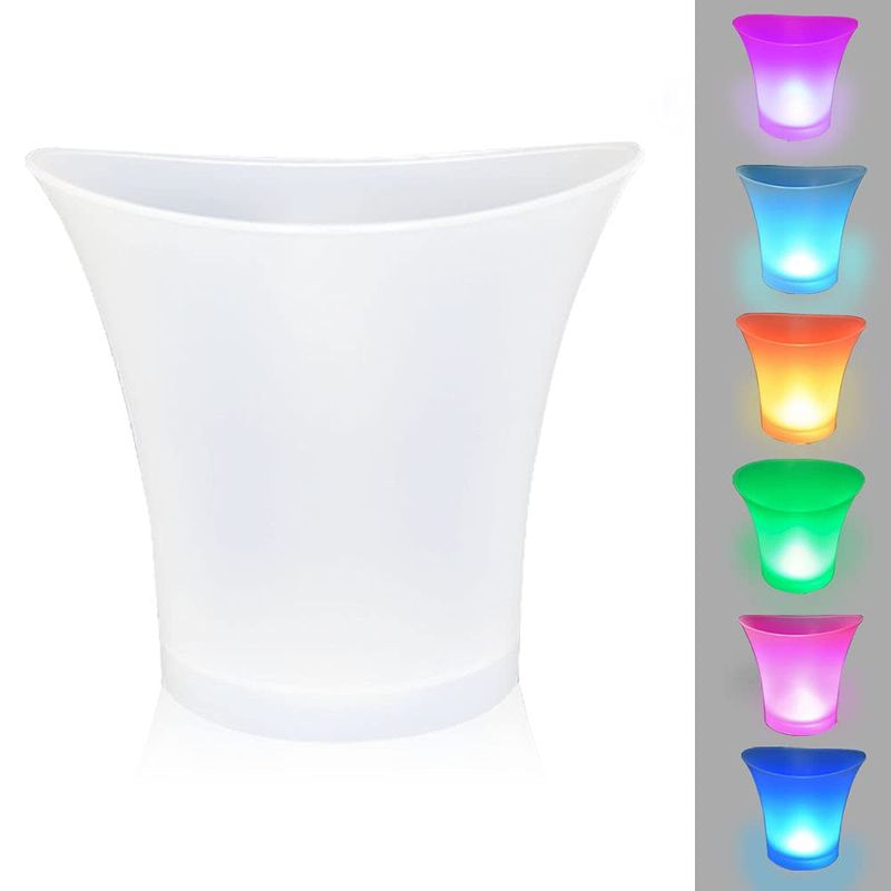 EVERSO - Cubitera De Hielo LED 5L Iluminado Cambian Para Fiesta Hogar Bar…