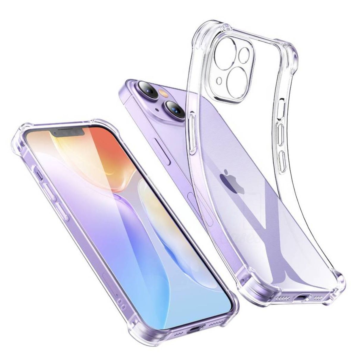 GENERICO - Carcasa Para iPhone 15 Normal Transparente Reforzada