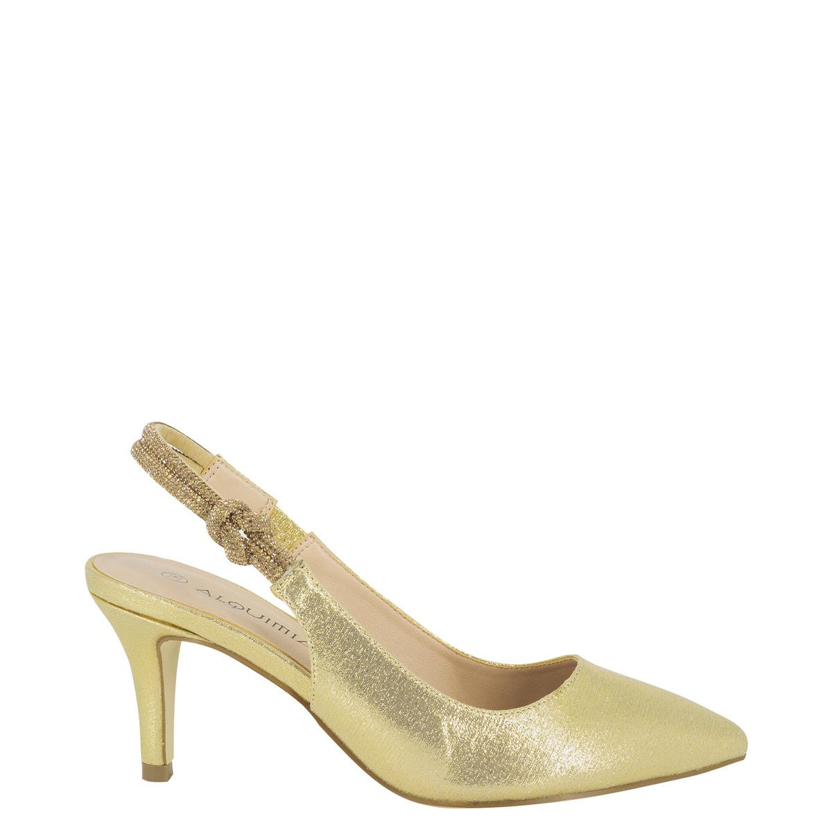 ALQUIMIA - Zapato Mujer Dorado Lhotse Alquimia