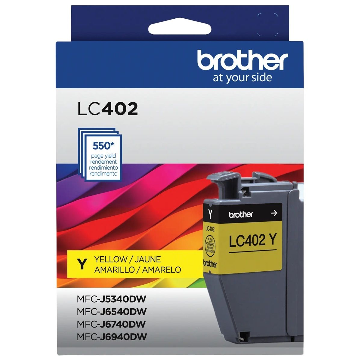 BROTHER - Cartucho de Tinta Brother LC402YS 550 Páginas Amarillo BROTHER
