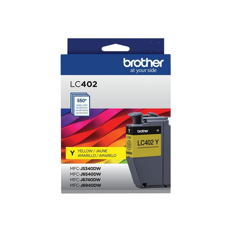 BROTHER - Cartucho de Tinta Brother LC402YS 550 Páginas Amarillo BROTHER