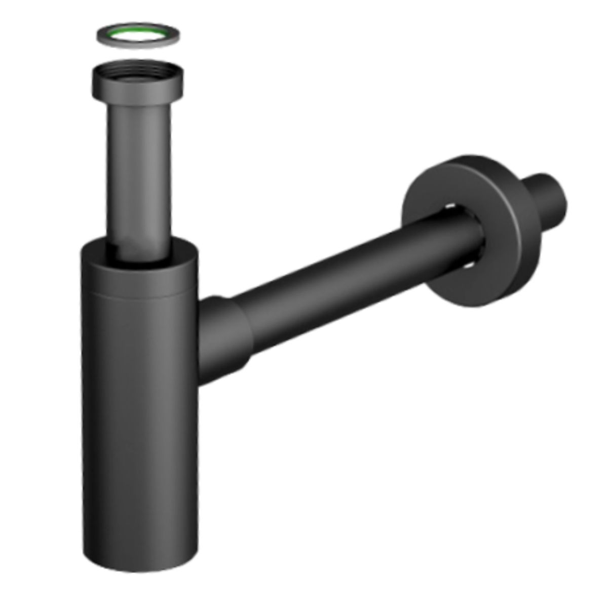 GENERICO - SIFÓN NEGRO LAVAMANOS 114