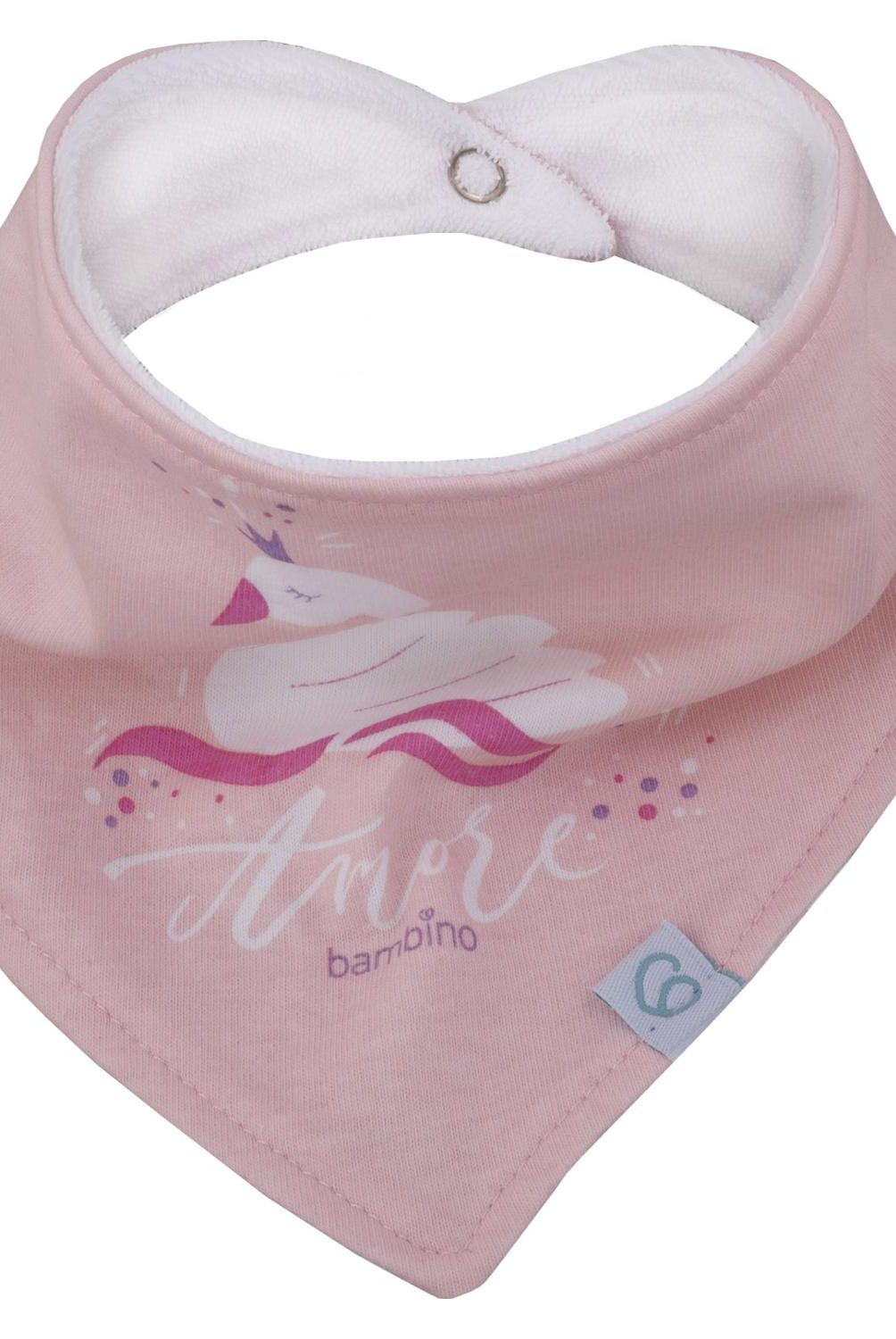 BAMBINO - Babero Bandana Cisne Blanco Niña