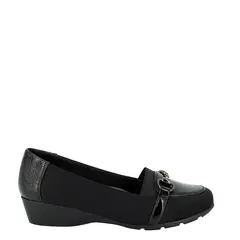 ALQUIMIA - Mocasin Mujer Negro Loster