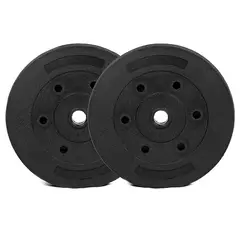 GENERICO - Discos Cemento Para Barras de 2 u x 5 KG Par Total 10 KG
