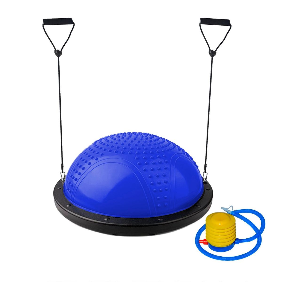 SOHOGAR - Balón Bosu con bandas de resistencia