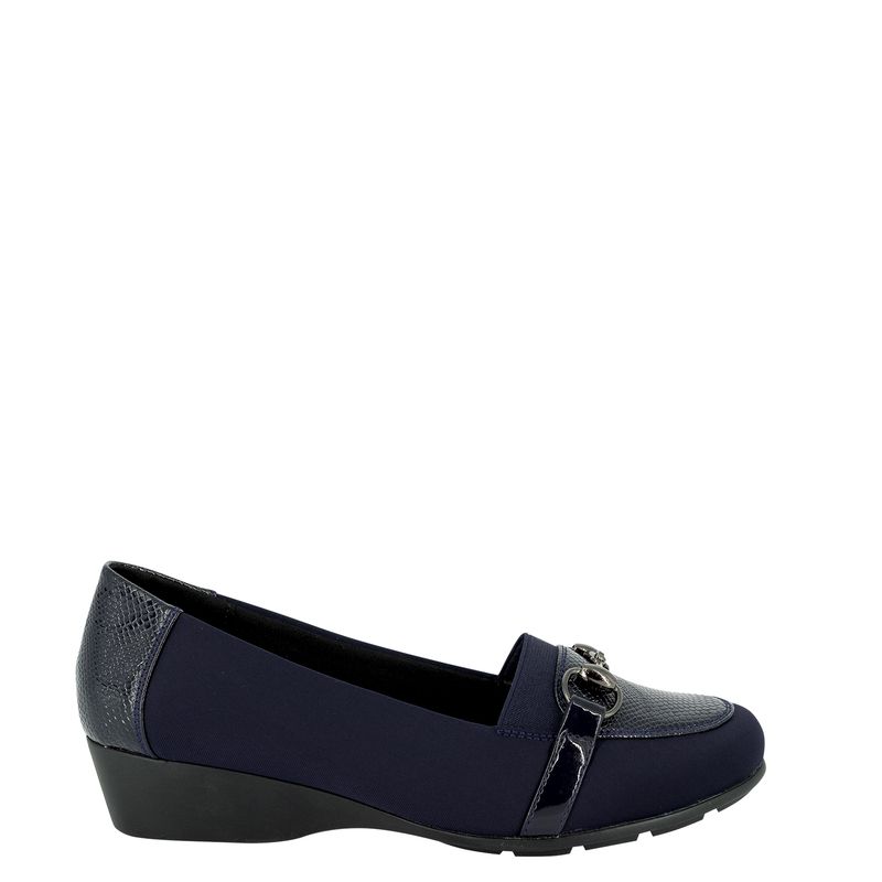 ALQUIMIA - Mocasin Mujer Azul Loster Alquimia