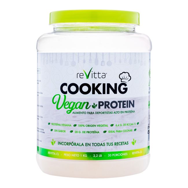 REVITTA WELLNESS - Proteina Vegana para cocinar Cooking Vegan Protein 1 kg. Revitta