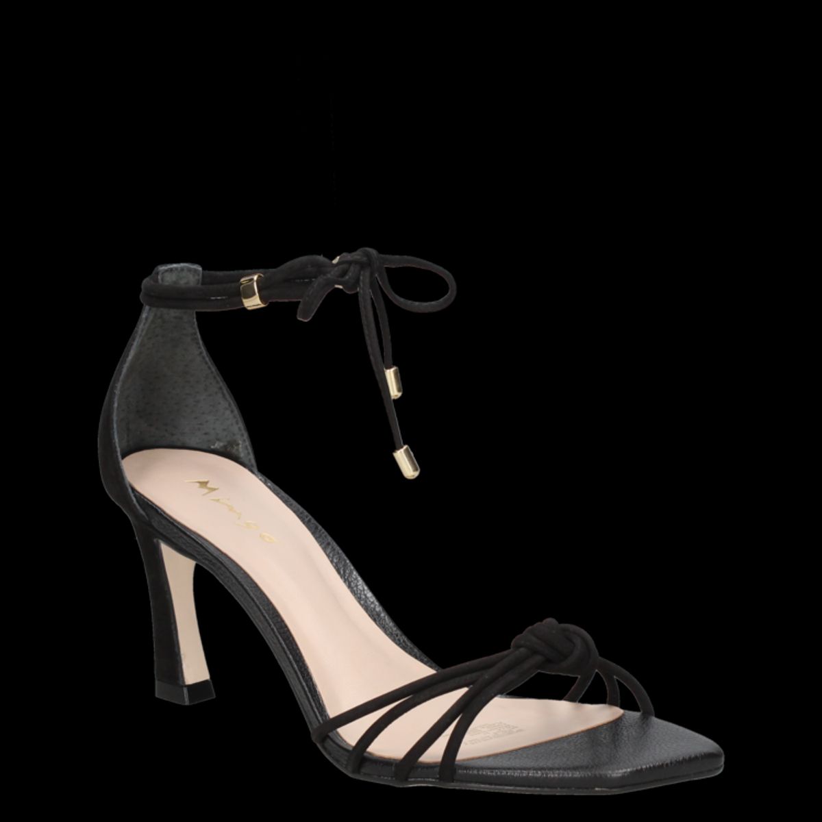 MINGO - Sandalia Casual Mujer Negro Mingo