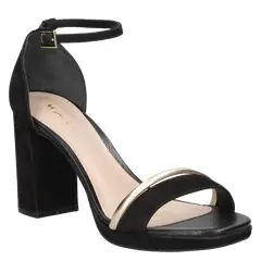 MINGO - Sandalia Casual Mujer Negro