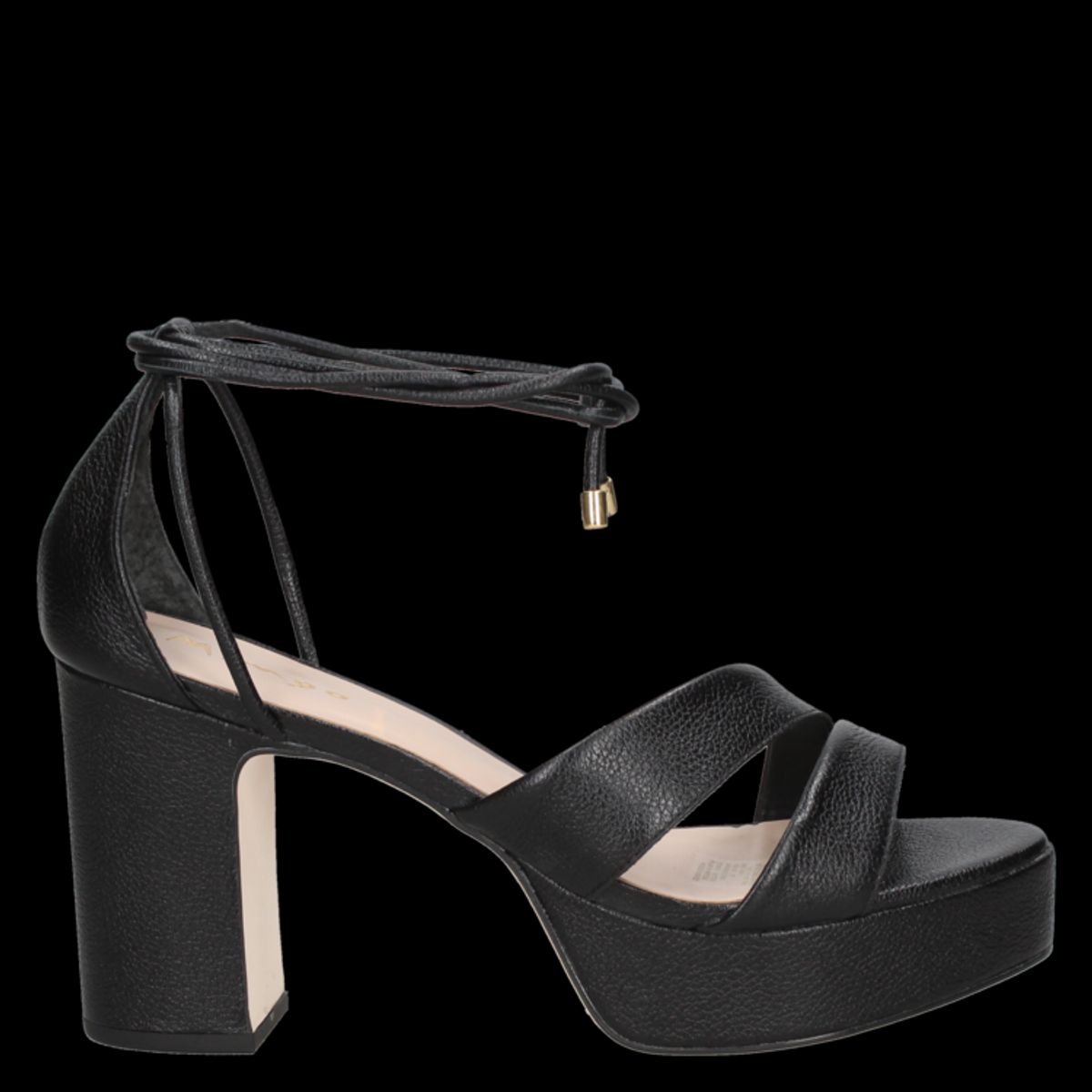 MINGO - Sandalia Casual Mujer Negro Mingo