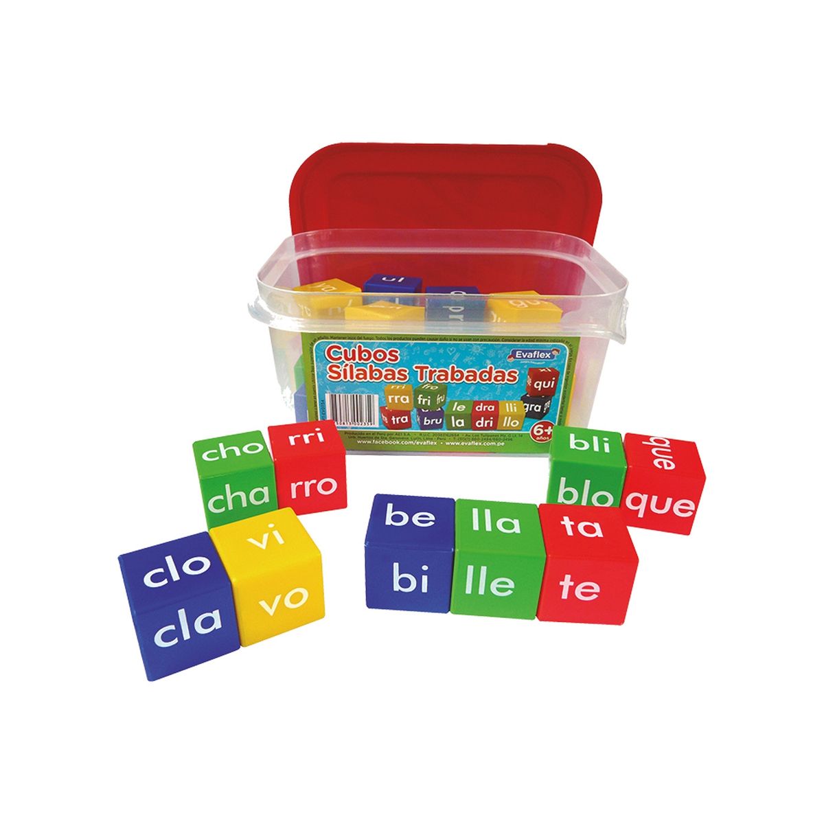 EVAFLEX - CUBOS DE SÍLABAS TRABADAS
