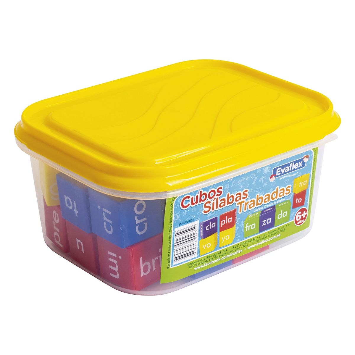 EVAFLEX - CUBOS DE SÍLABAS TRABADAS