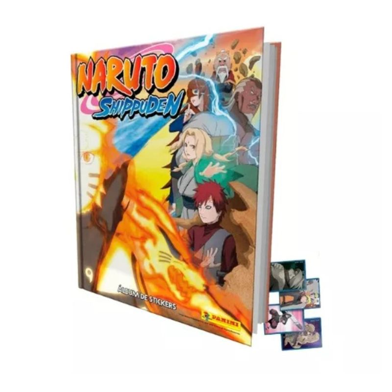 PANINI CHILE - ÁLBUM TAPA DURA  NARUTO SHIPPUDEN COMPLETO A PEGAR