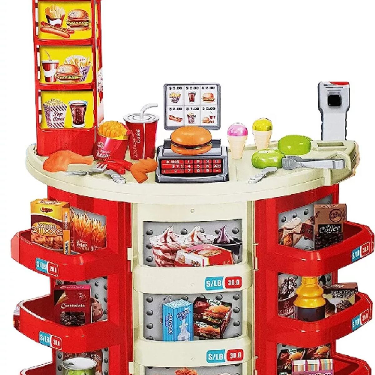GENERICO - Set Supermarket Con Registradora Luz Y Sonido