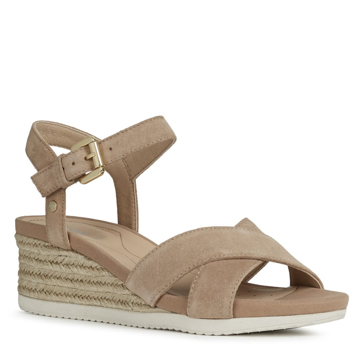 GEOX - Sandalia Mujer Cuero Beige Geox