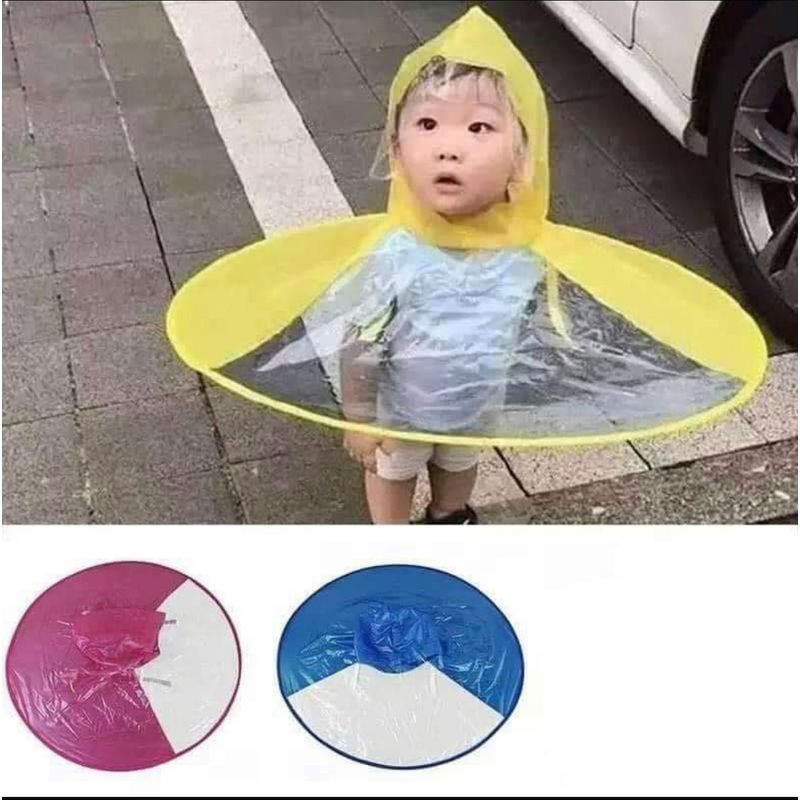 GENERICO - Paraguas Gorro Lluvia Impermeable Pato Unisex Bebe Niños