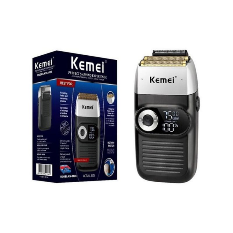 KEMEI - Máquina Afeitadora Kemei Modelo Km-2026 Negra