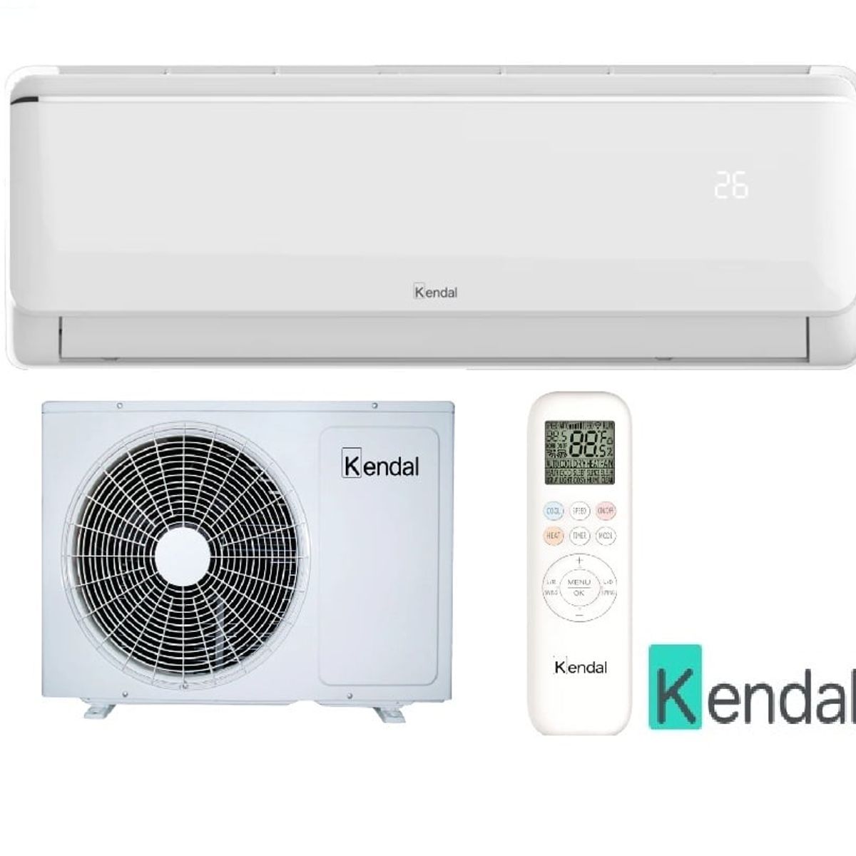 KENDAL - Aire Acondicionado Split Frio-Calor Inverter 9.000 BTU Wifi Kendal