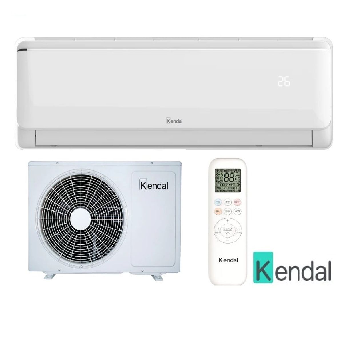 KENDAL - Aire Acondicionado Split Frio-Calor Inverter 9.000 BTU Wifi Kendal