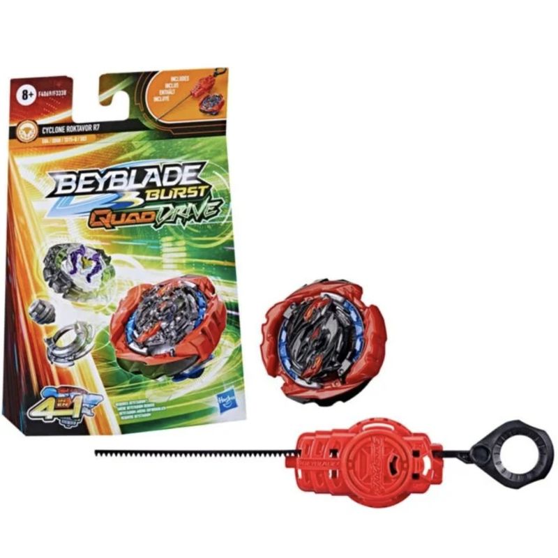 HASBRO - Beyblade Burst Quaddrive Cyclone Roktavor R7