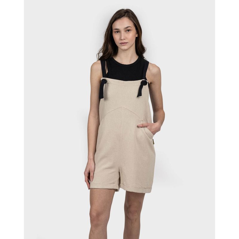 GNOMO - Jardinera Lino Fargim Mujer Sand Gnomo