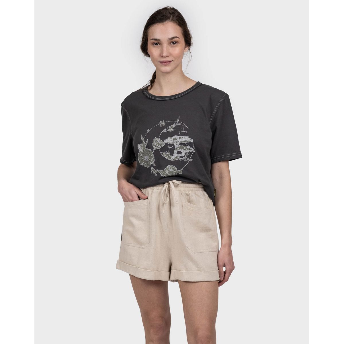 GNOMO - Short Lino Gurip Mujer Sand Gnomo