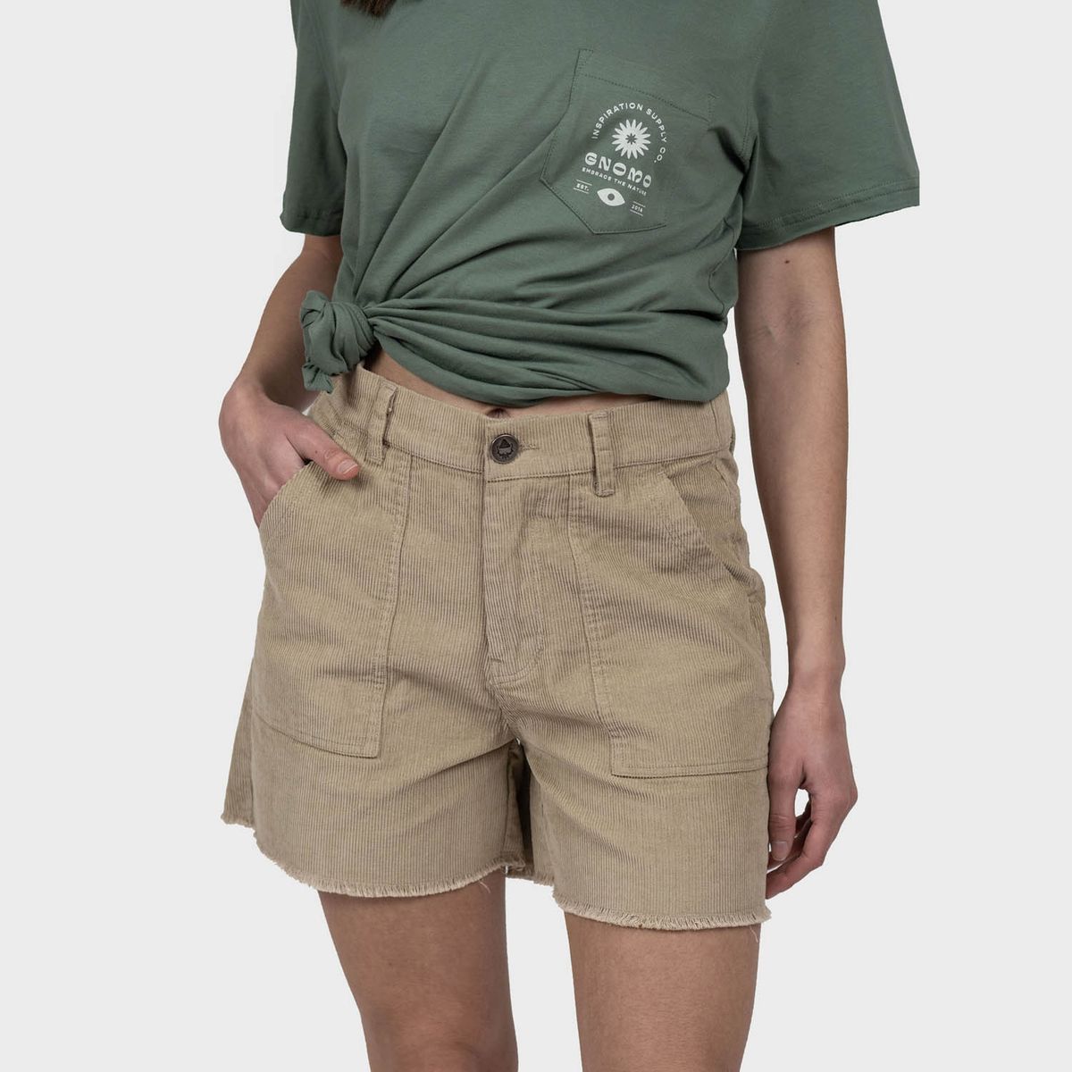 GNOMO - Short Cotelé Inkan Mujer Sand Gnomo