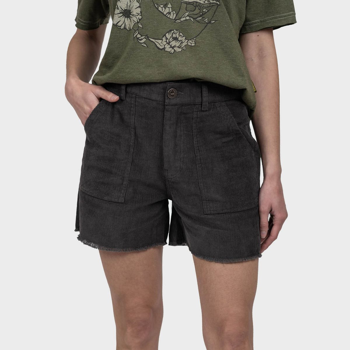 GNOMO - Short Cotelé Inkan Mujer Darkgrey Gnomo