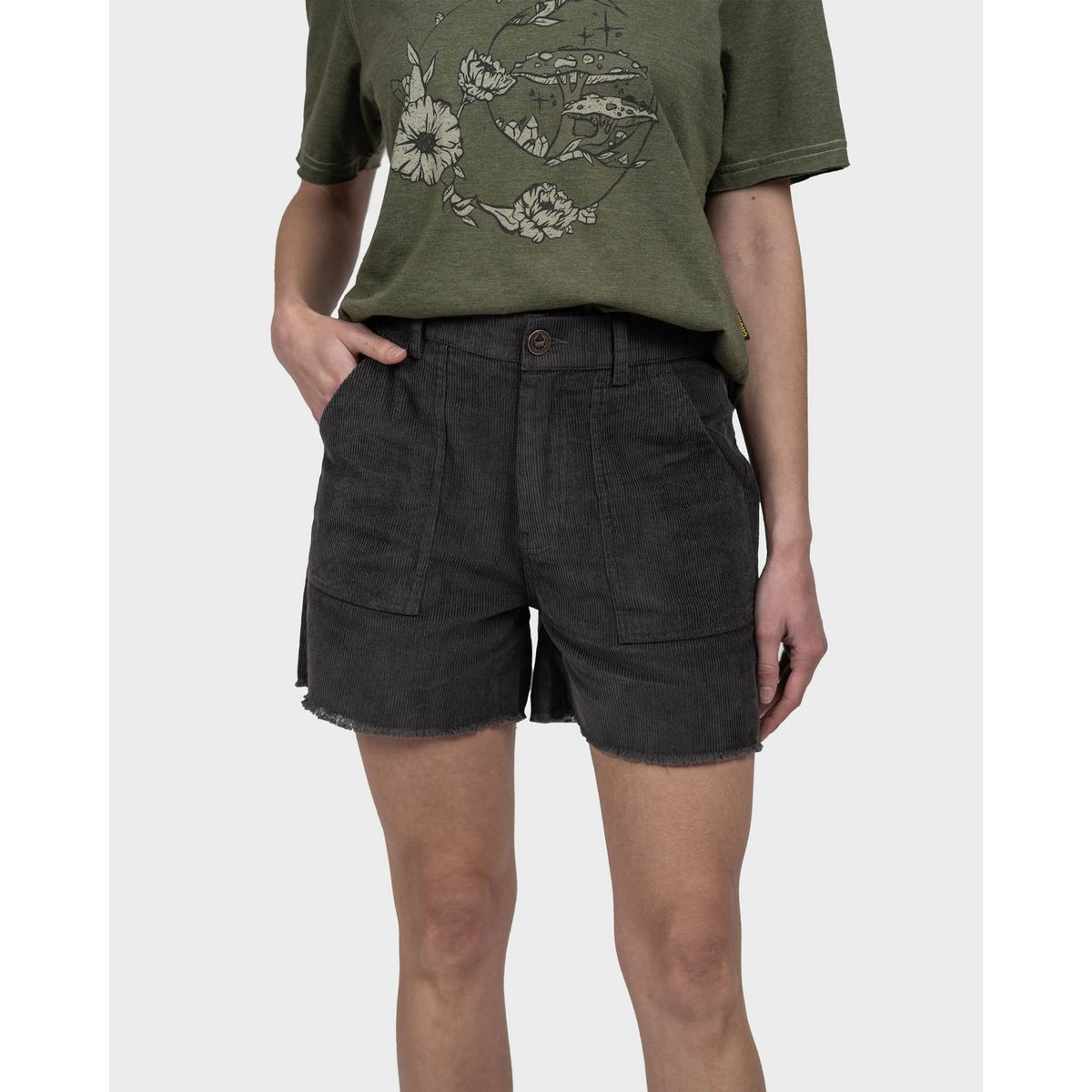 GNOMO - Short Cotelé Inkan Mujer Darkgrey Gnomo