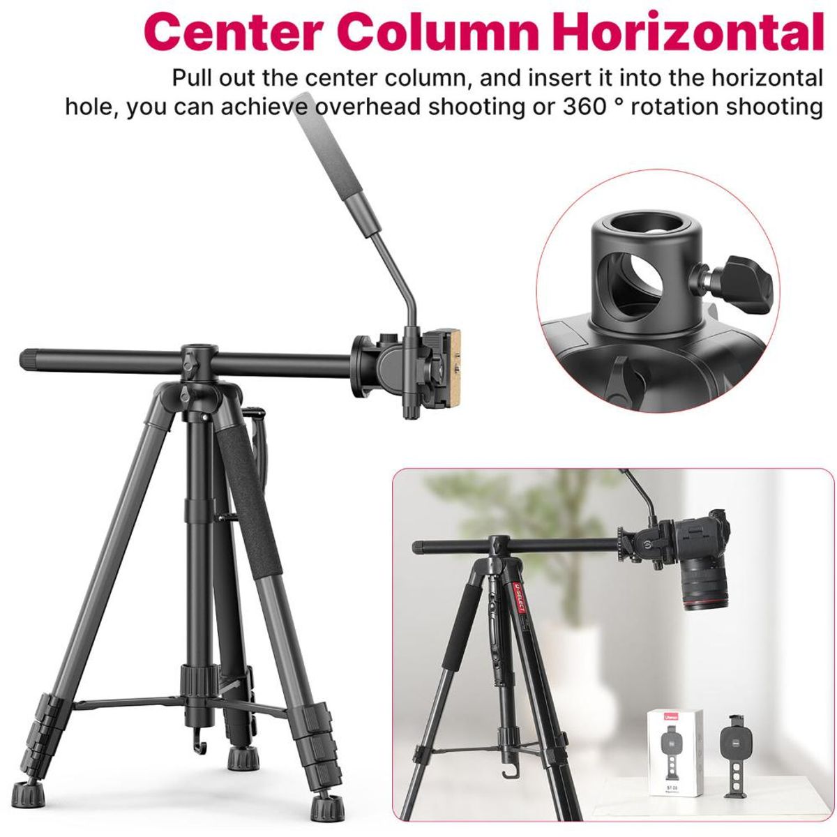 ULANZI - Ulanzi U-Select VT-02 Trípode Para Fotografía y Video 90 Grados