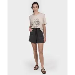 GNOMO - Short Lino Gurip Mujer DarkGrey