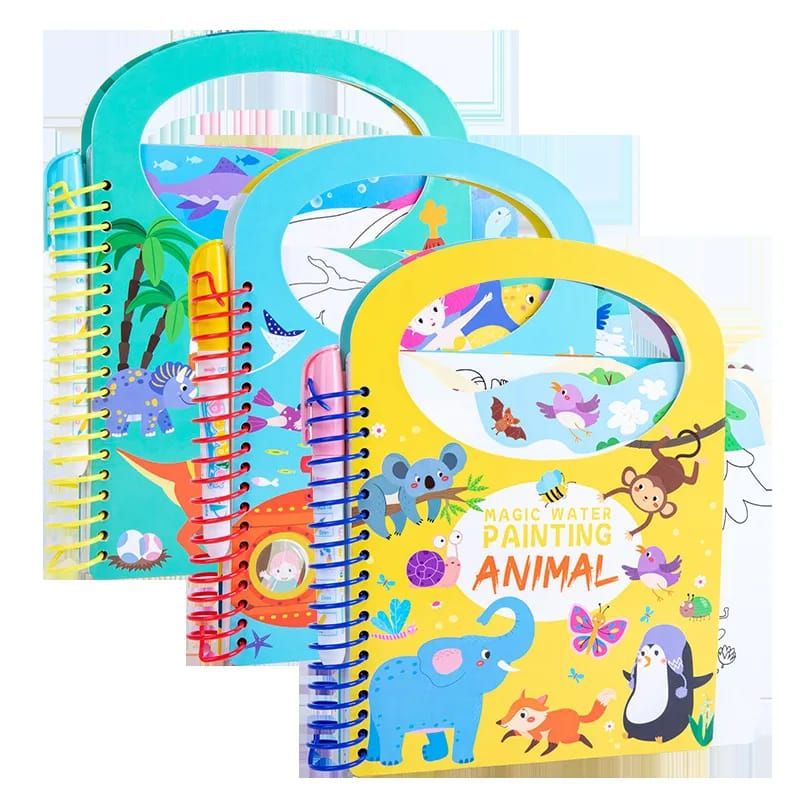 OEM - LIBRO DE DIBUJO PARA COLOREAR PINTURA AL AGUA OCEAN