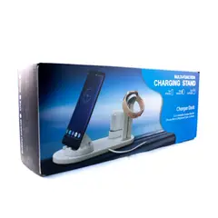 OEM - CARGADOR BASE MULTIFUNCION 3 EN 1 INALAMBRICO