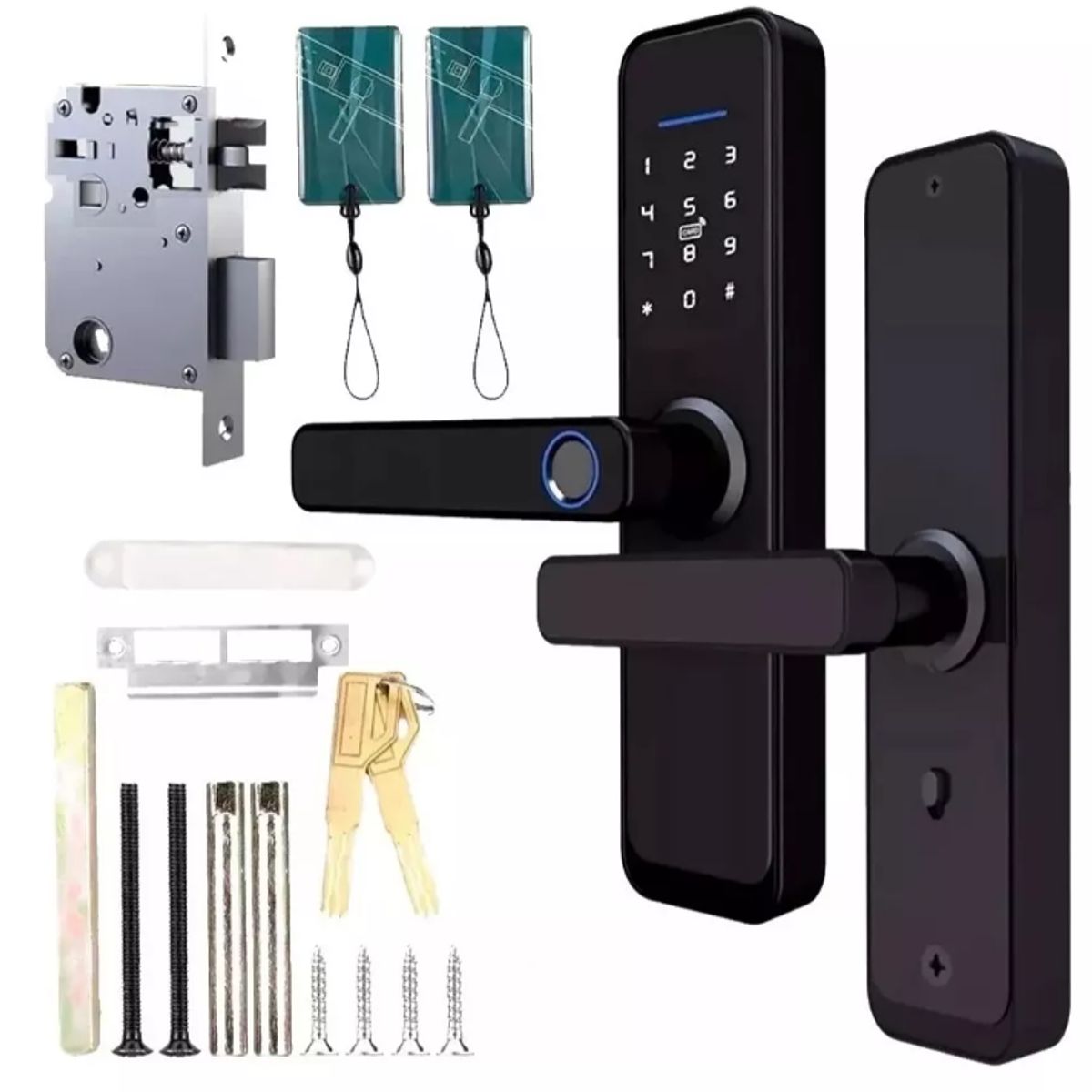 GENERICO - Cerradura Digital Huella App Clave Llaves Tarjetas