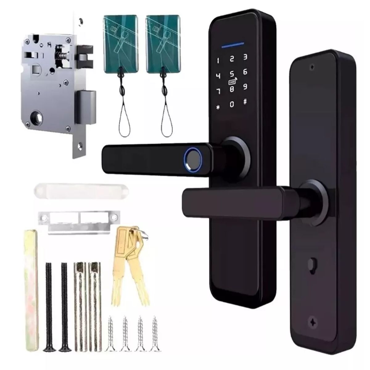 GENERICO - Cerradura Digital Huella App Clave Llaves Tarjetas