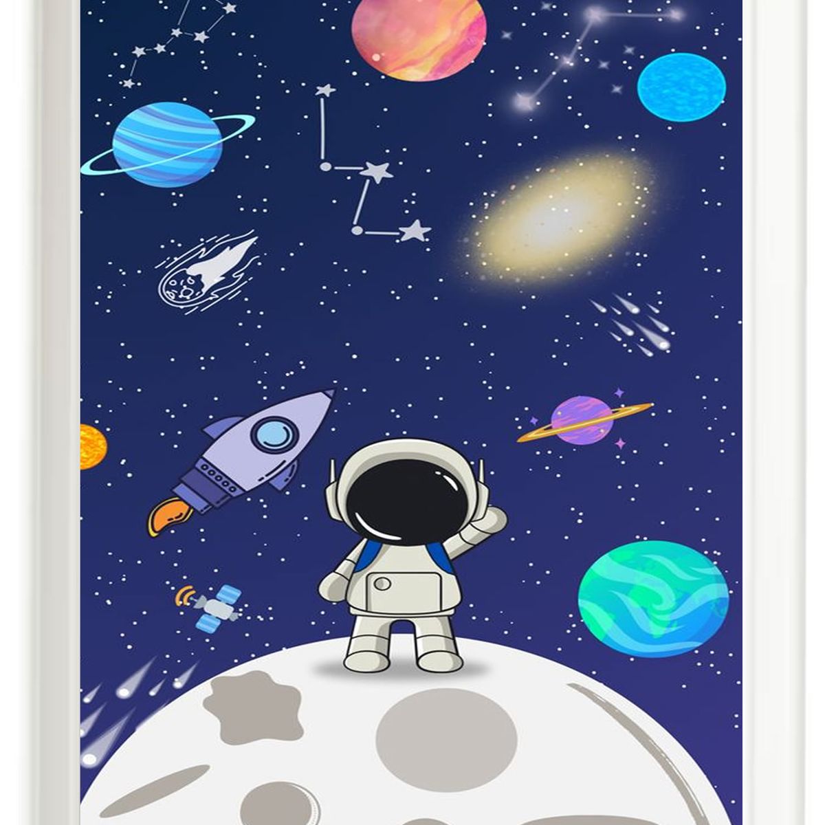 DECORACION CREATIVA - Set Cuadro Infantil niño Espacio