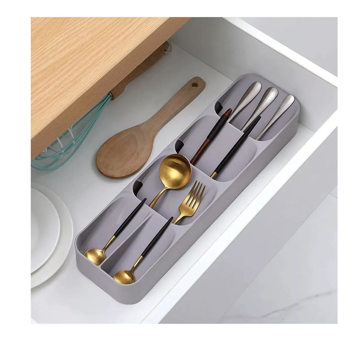 GENERICO - Organizador De Cubiertos Para Cajones Cubiertos