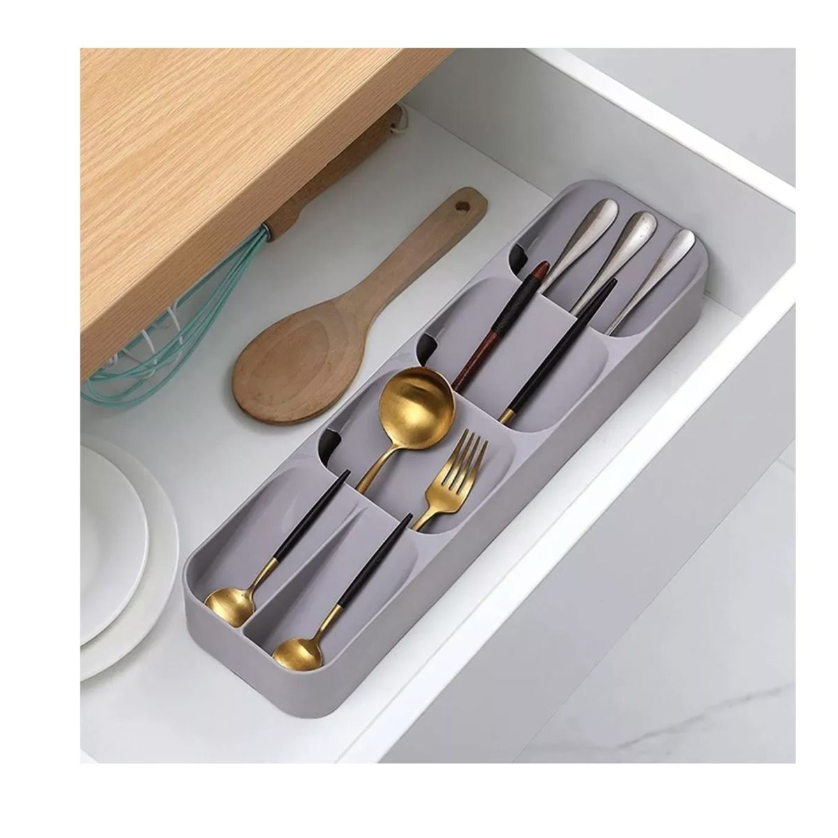 GENERICO - Organizador De Cubiertos Para Cajones Cubiertos