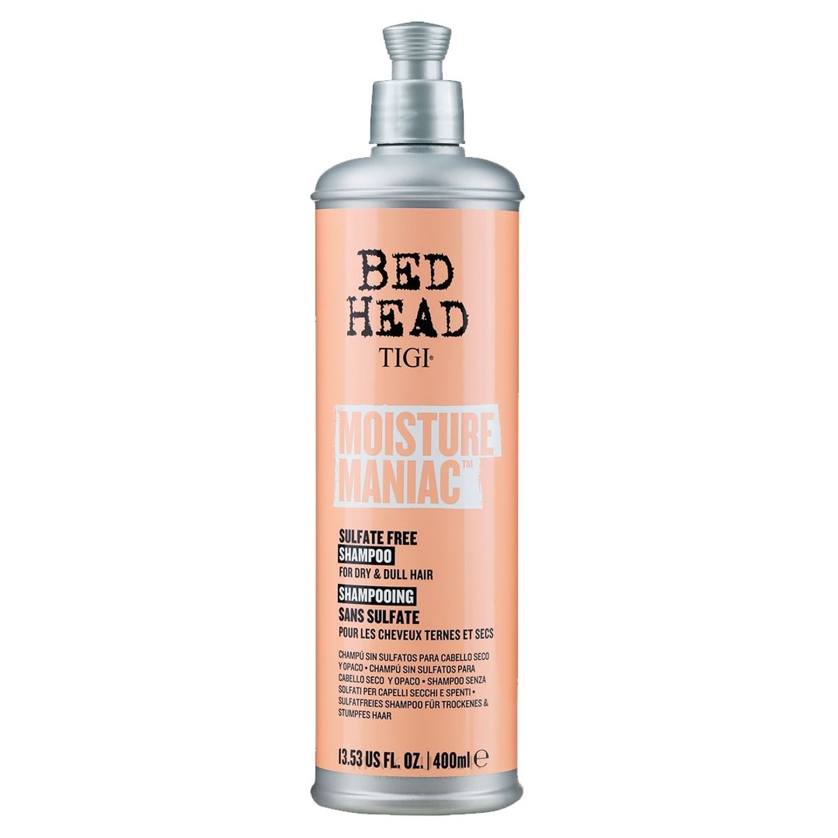 TIGI - Shampoo Hidratación Moisture Maniac - Bed Head By Tigi 400 ml.