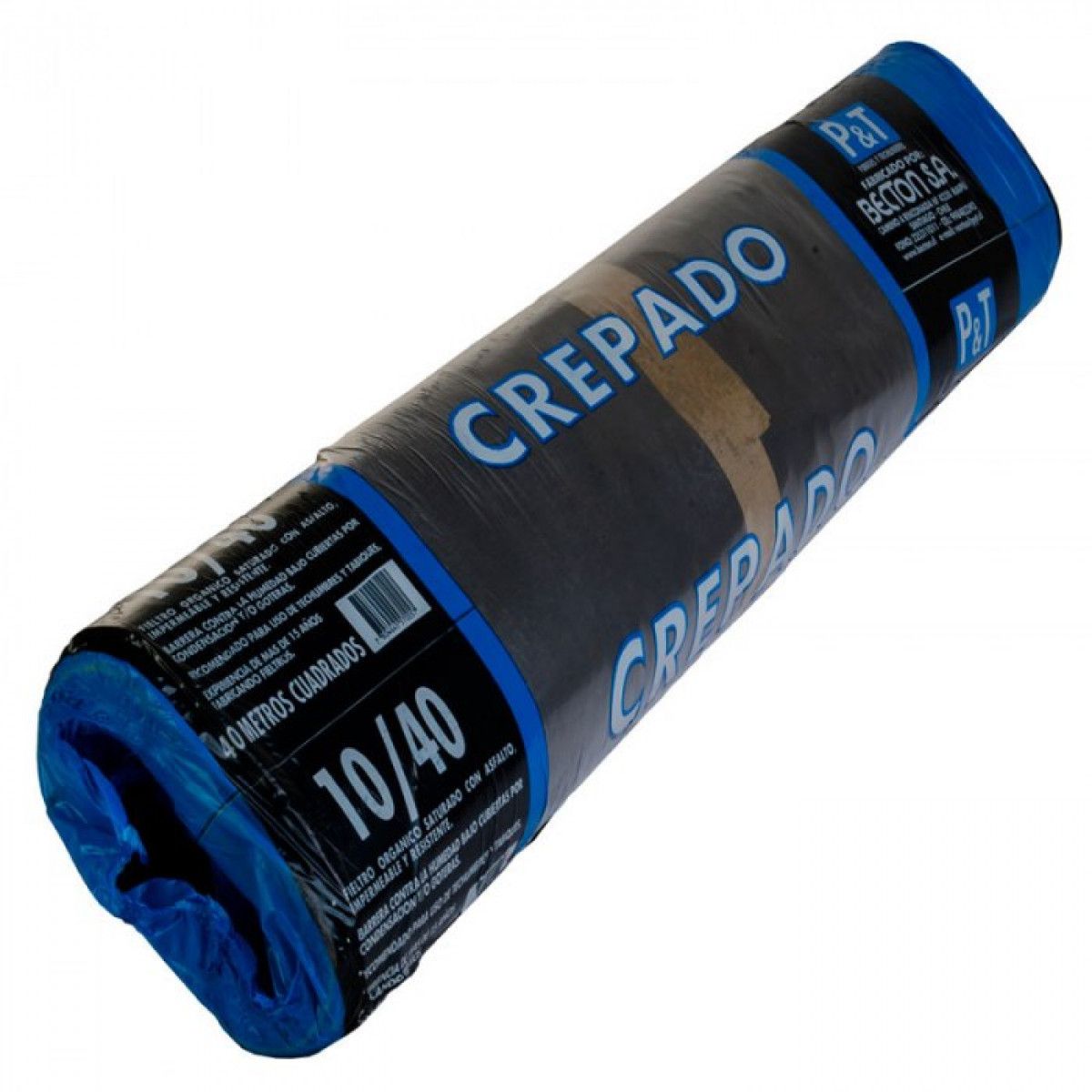 GENERICO - Fieltro asfaltico crepado 10/40 (Rollo 40m2) P&T
