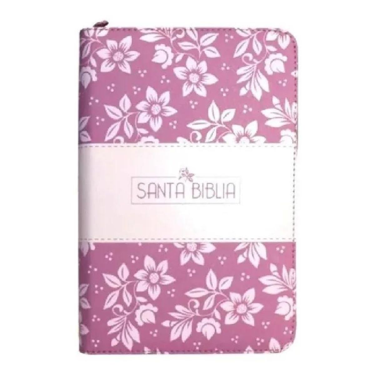 SOCIEDAD BIBLICA CHILENA - Reina valera 1960 letra grande cierre rosado flores QR