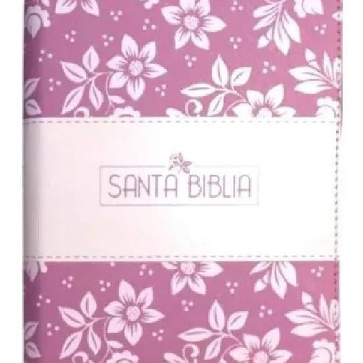 SOCIEDAD BIBLICA CHILENA - Reina valera 1960 letra grande cierre rosado flores QR