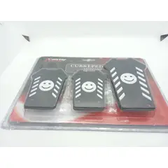 GENERICO - Set cubre pedales auto 3 piezas de aluminio y goma tunning