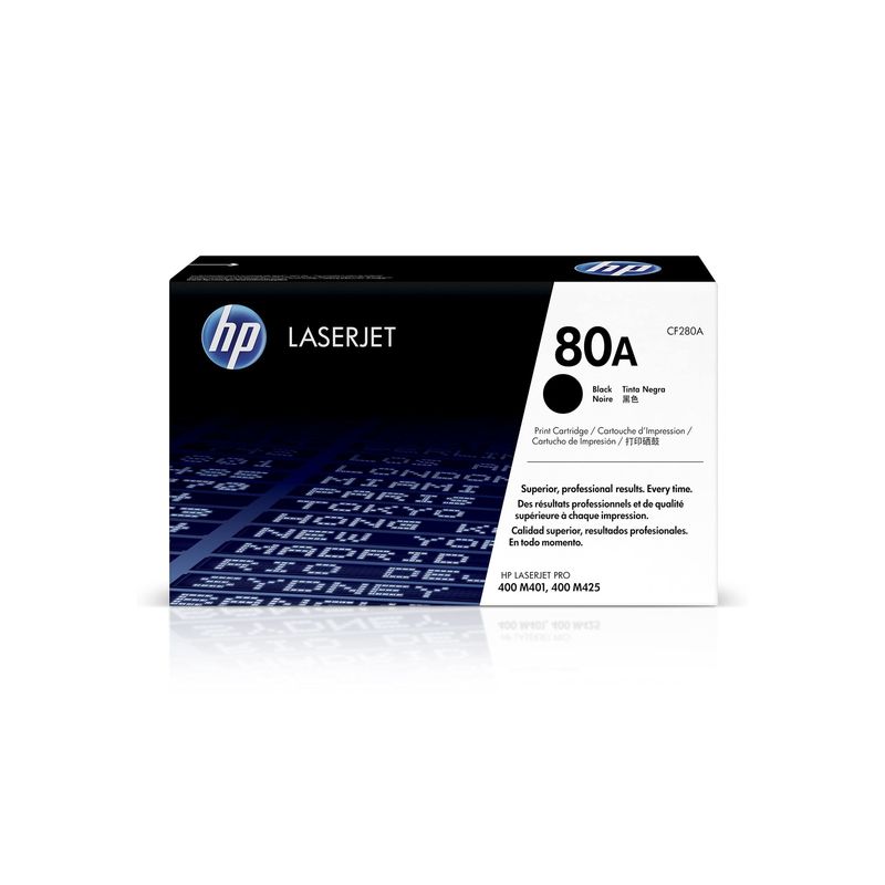 HP - Cartucho Tóner HP 80A Negro 2560 páginas LaserJet Original HP.
