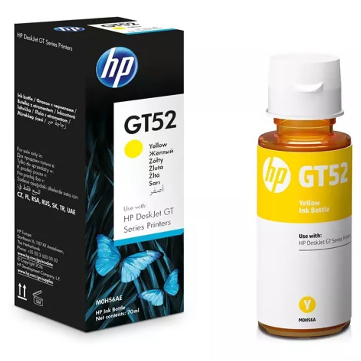 HP - Botella Tinta HP GT52 8000 páginas Amarillo Original HP