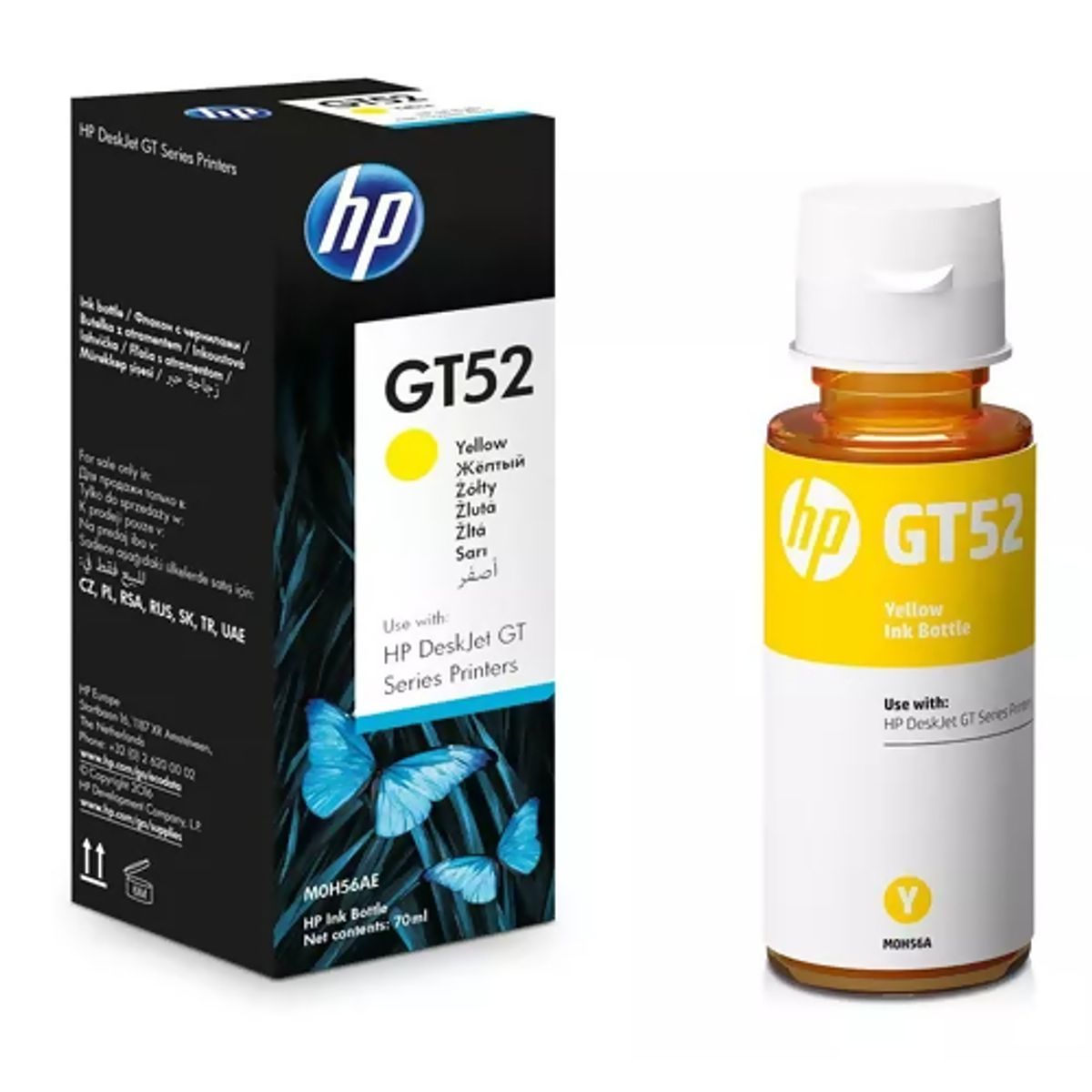 HP - Botella Tinta HP GT52 8000 páginas Amarillo Original HP