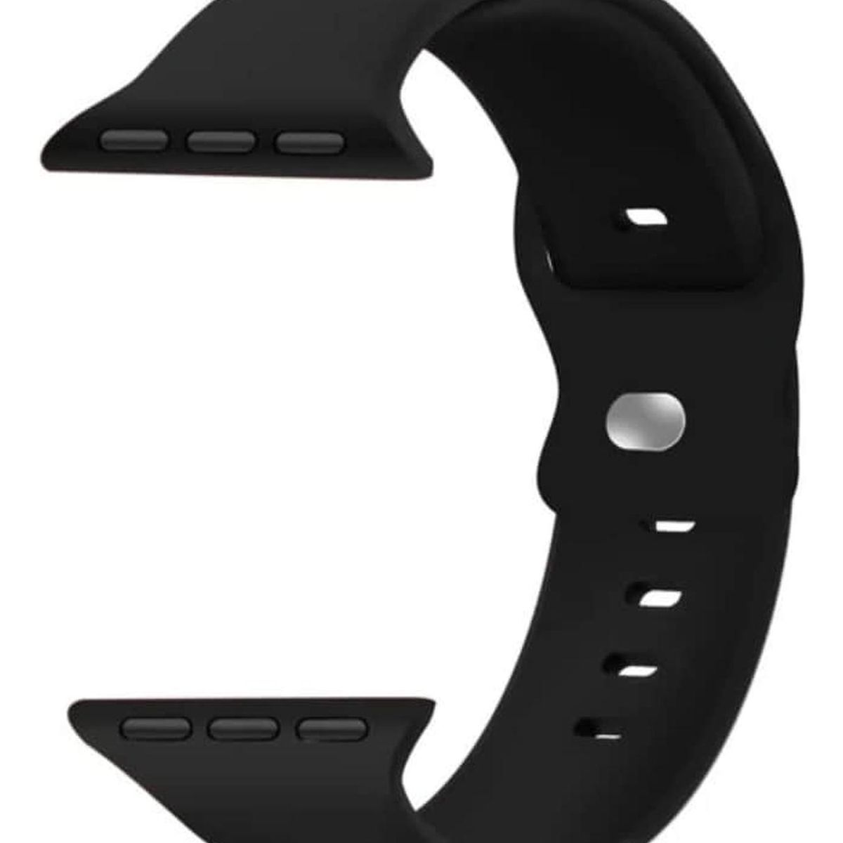 IMPORTCLICK - Correa Apple Watch Silicona Negro ML 42x44x45 MM - Negro